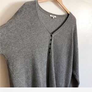 Madewell asherton waffle Henley sweater